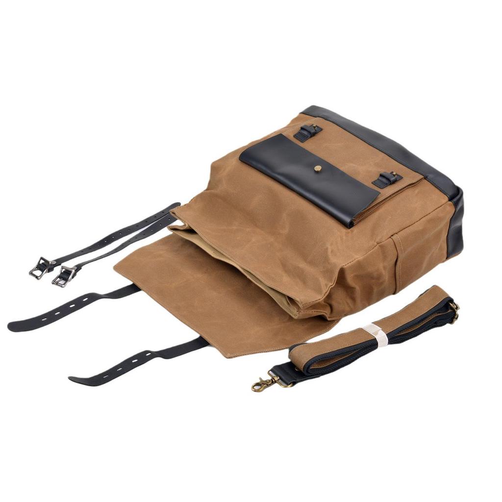 Waterproof Retro Motorcycle Knight Saddlebag & Tail Bag for Helmet & Cycling Gear