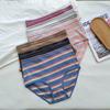 Soft and Breathable High Quality Comfort Large Size Ladies Panties Threaded Cotton Triangle Panties High Waist Panties Pure Cotton Female Sexy Briefs