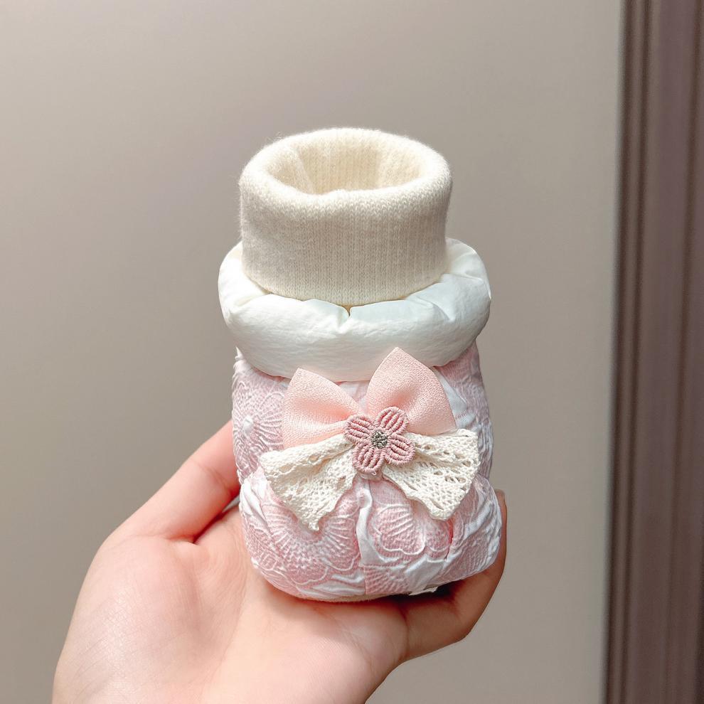 Baby Girl Soft Sole Princess Shoes: Plush, Anti-Drop, for 0-1 Year Old (3-6 Months), Perfect for Autumn and Winter