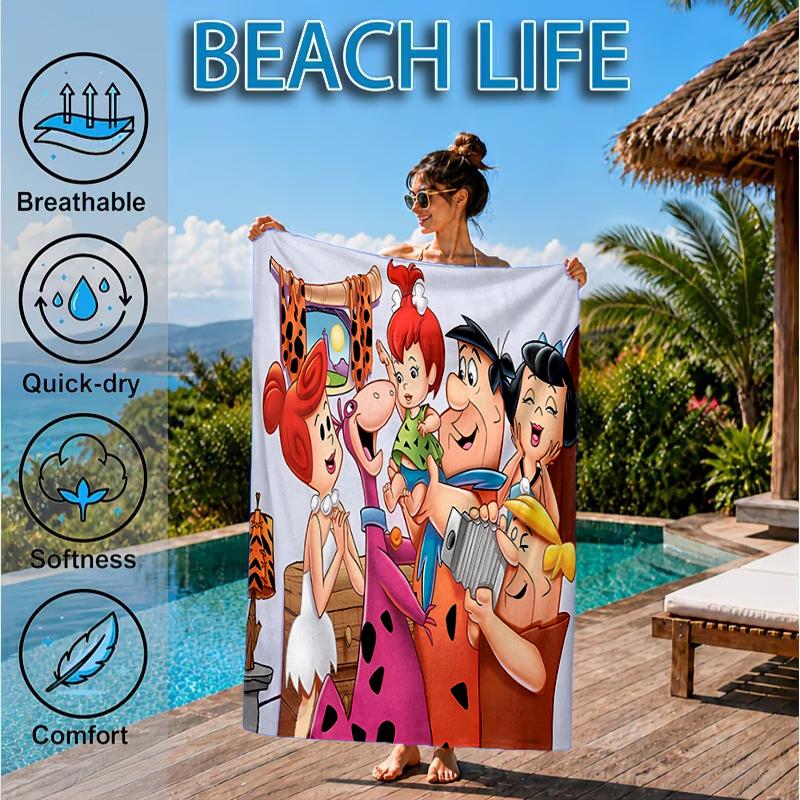 The Croods Players Adventure Beach Towel, Microfiber Beach Towel, Perfect For Pool, Beach, Travel, Home Decor Beach Party Fan gifts