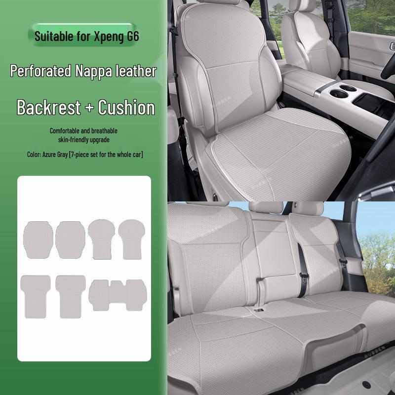 XPeng M03/P7/P7+/G6/G7 All-Season Napa Leather Seat Cushion Cover