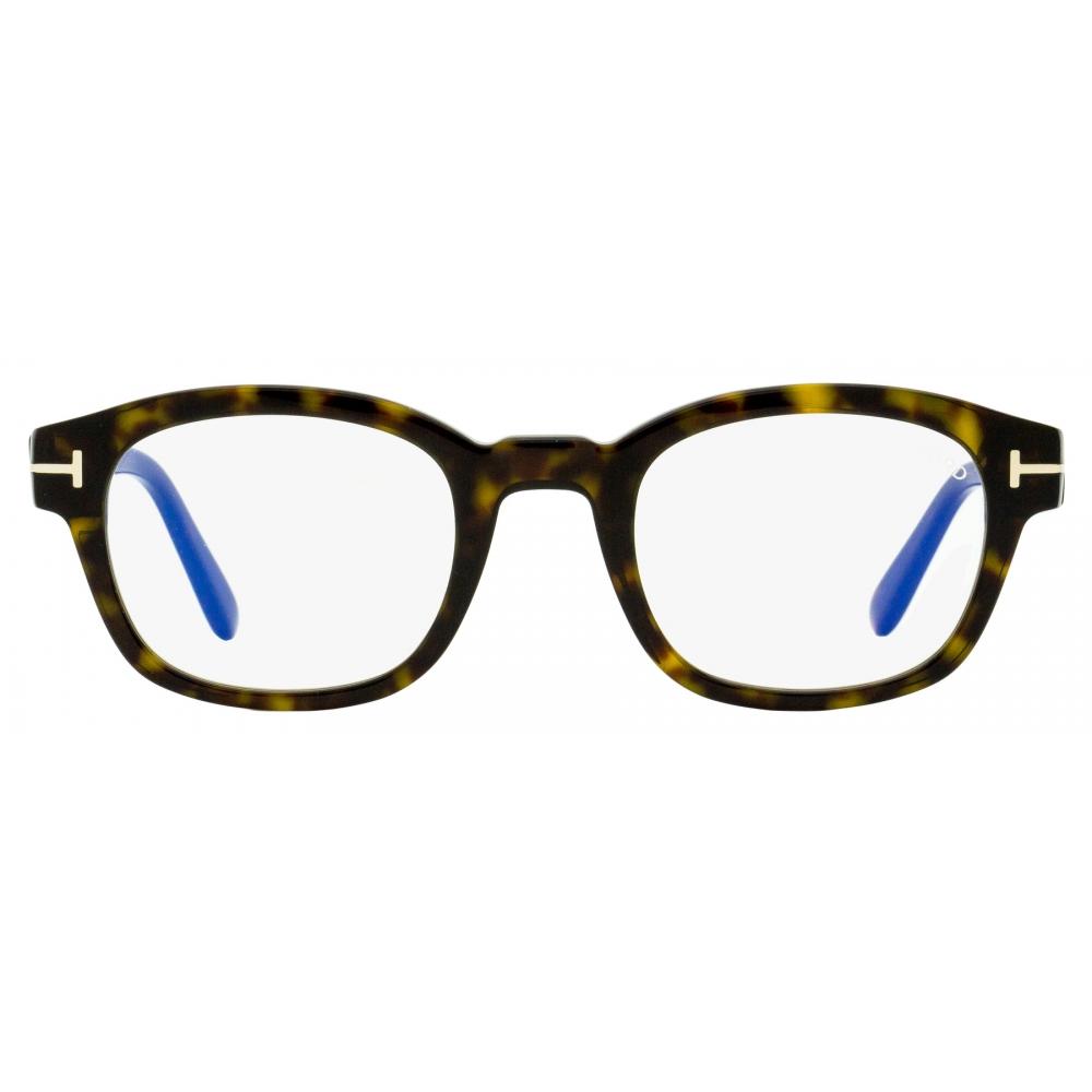 Men S Blue Block eyeglaSSeS Tf5808b 052 Dark Havana 49mm 052
