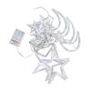 LED Star String Lights 2 Modes Waterproof Star Lights Perfect for Ramadan Christmas Wedding Party Home Patio and Lawn Decoration Warm Light