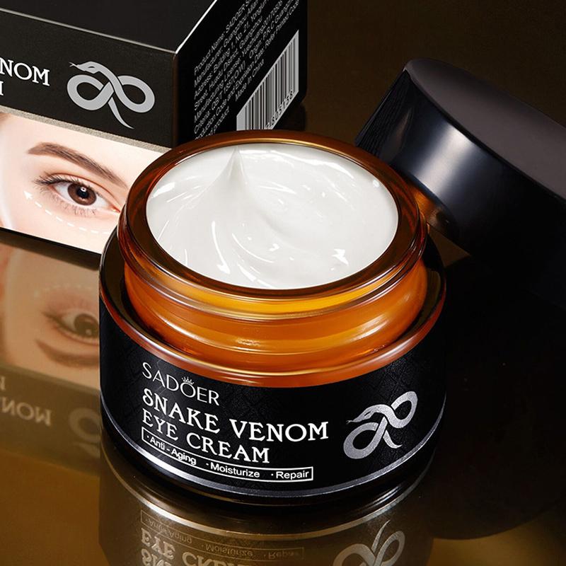 Snake Venom Eye Cream Dark Circles Removal Eye Bags Puffiness Anti Aging Wrinkles Firming Smooth Moisturizing Korean Cosmetics