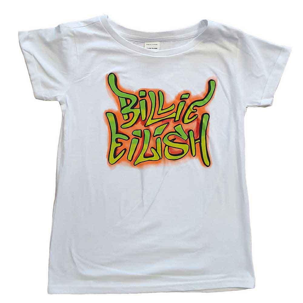 Billie Eilish Graffiti Junior Top Youth Large White 3XL