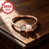 1pcs 925Sterling Silver Women's ring with ultra-bright inlay3A Diamond and pearl gifts carry beautiful meanings