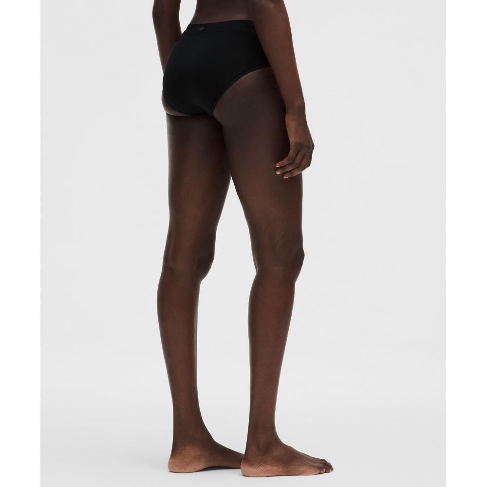 Lululemon Underease High Rise Bikini Underwear  3 Pack Black Coconut Ivory Flower Dot Soft Ivory Mojave Tan
