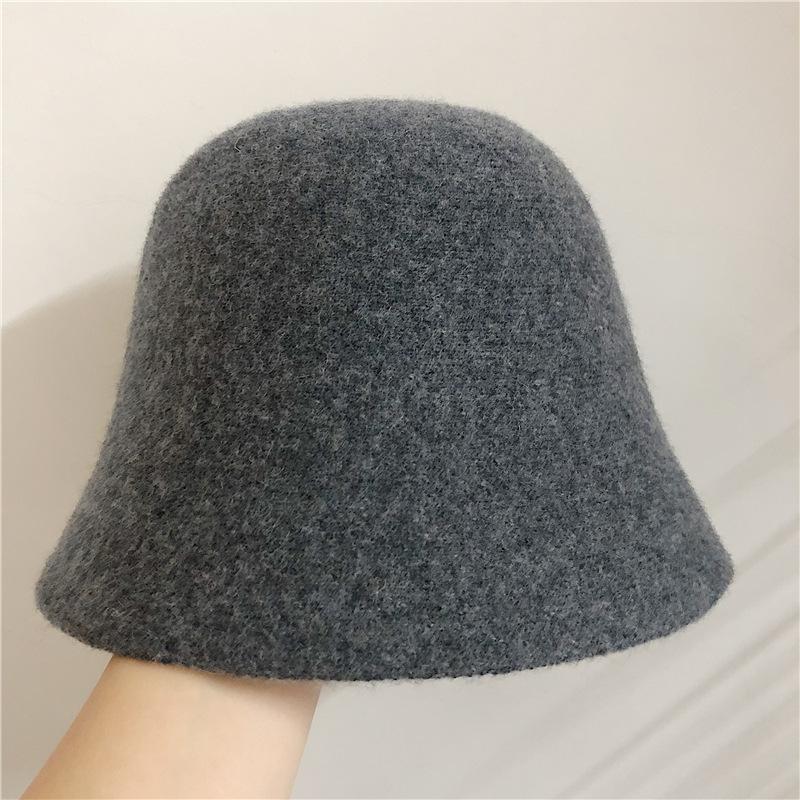 Cappelli Secchiello Vintage Caldi in Vera Lana Giapponese per Donna Feltro Retro Cupola Cappelli Top Moda Femminile Stile Britannico Cappelli Panama Berretto