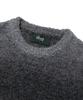 NODU Npn Gradient Boucle Two-Tone Striped Round Neck Long Sleeve Knit [Black]