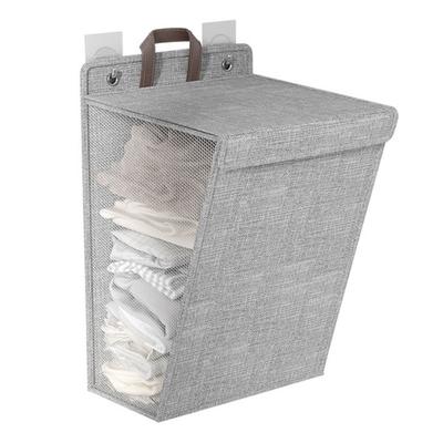 Wäschekorb, faltbar, zum Aufhängen an der Wand, langlebig, platzsparend, Aufbewahrungskorb für schmutzige Kleidung, Wohnaccessoires