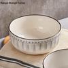 High-End 8-Inch and 6-Inch Ceramic Soup and Noodle Bowls, 2025 Luxury Collection
