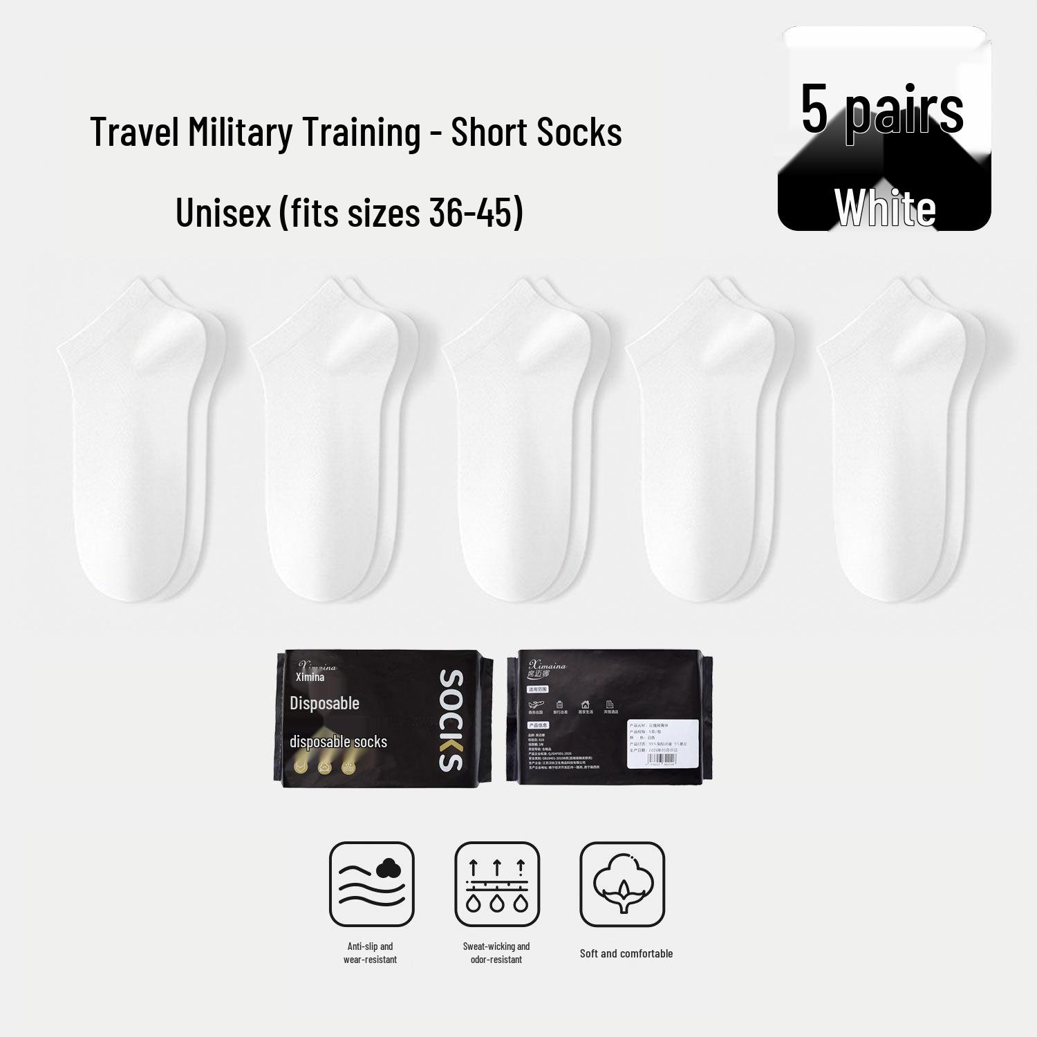 Odor-Proof Unisex Disposable Socks for Daily Use & Travel