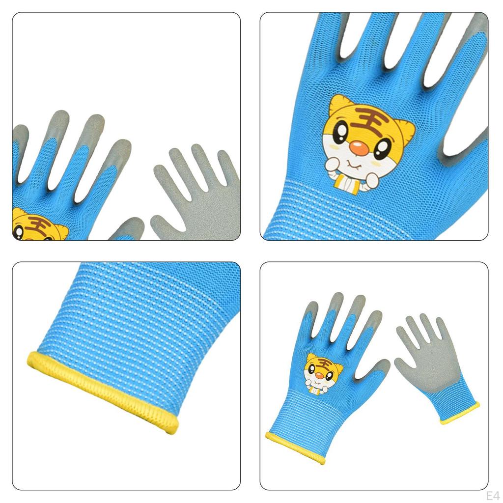 Gartenhandschuhe für , 1 Paar Handschutz, Alter 3-5, Jungen und Mädchen, Angeln