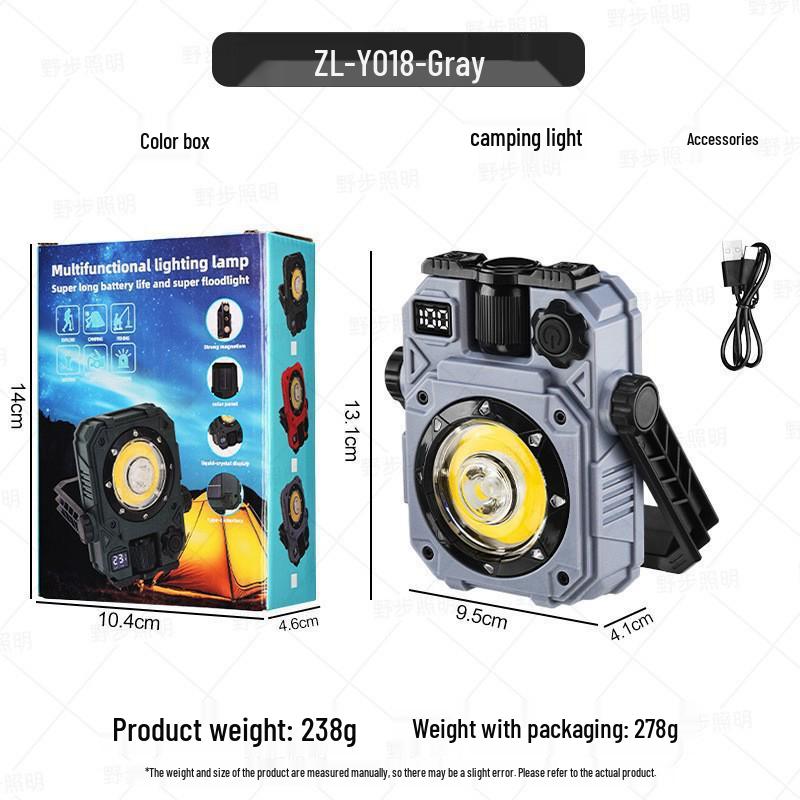 Waterproof Solar Camping Lantern - Bright, Long Battery, Multi-functional Emergency Light