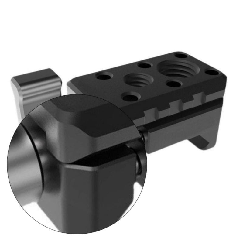 Clamp Quick Release Clamp with 1/4 3/8 Thread for Cold Shoe Support Camera Cage Locating Microphone Monitor Arm