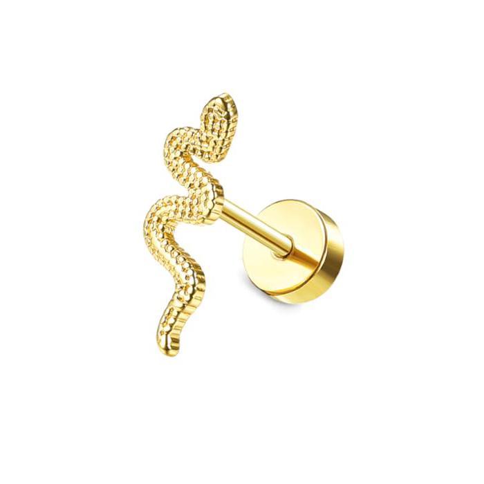 Bobisty Surgical Steel Flat Back Earrings for Women Helix Stud Hoop Earrings Cartilage Earrings Tragus Helix Piercing Jewelry