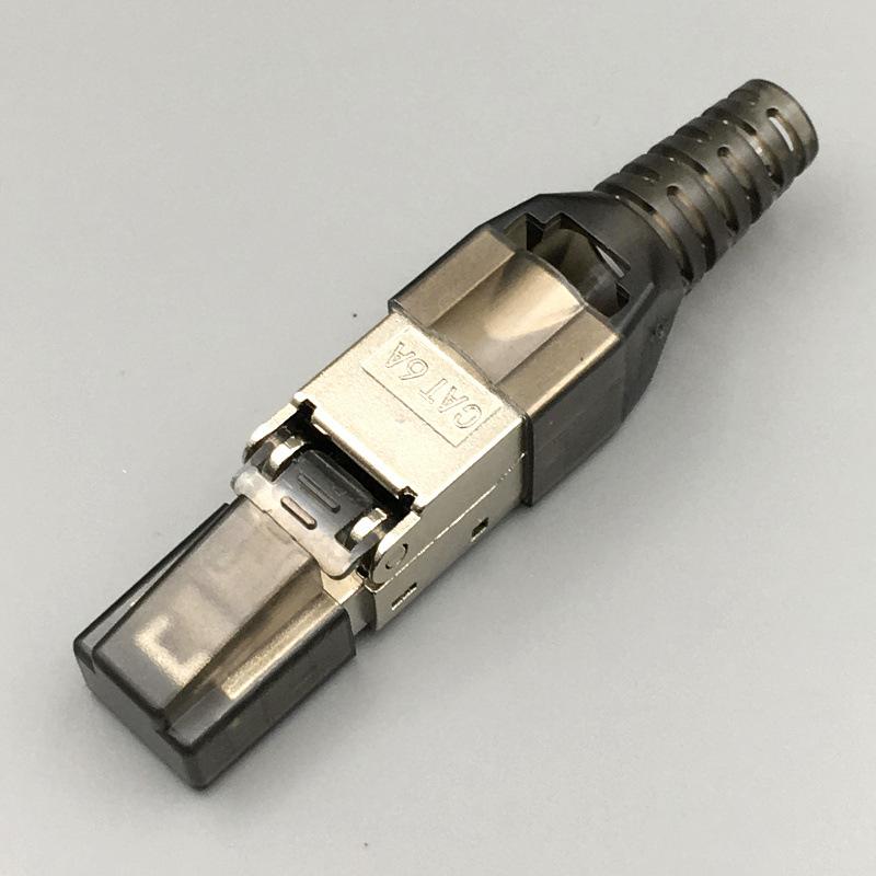 

CAT7 RJ45 Connector 50U No Crimping Tools Required Network Cable Cat6A Cat5e Reuse Module Shielded FTP 8P8C Crimp