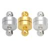 10 Pezzi Chiusure Magnetiche in Rame 11x6mm Fibbia Terminale Cilindrica Connettore Chiusura Magnetica Per Creazione Gioielli Fai da Te Braccialetto Collana Materiali