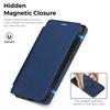 For Samsung Galaxy S25 Ultra Magnetic Case RFID Blocking Leather Wallet Cover with Rotating Ring Kickstand