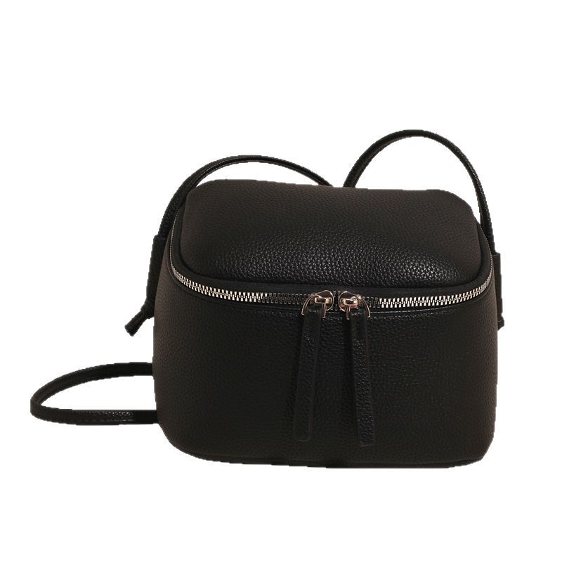 Mångsidig Nischdesign Enkel Bärbar Boxväska Damtrend Utländsk Stil Axel Messenger-väska