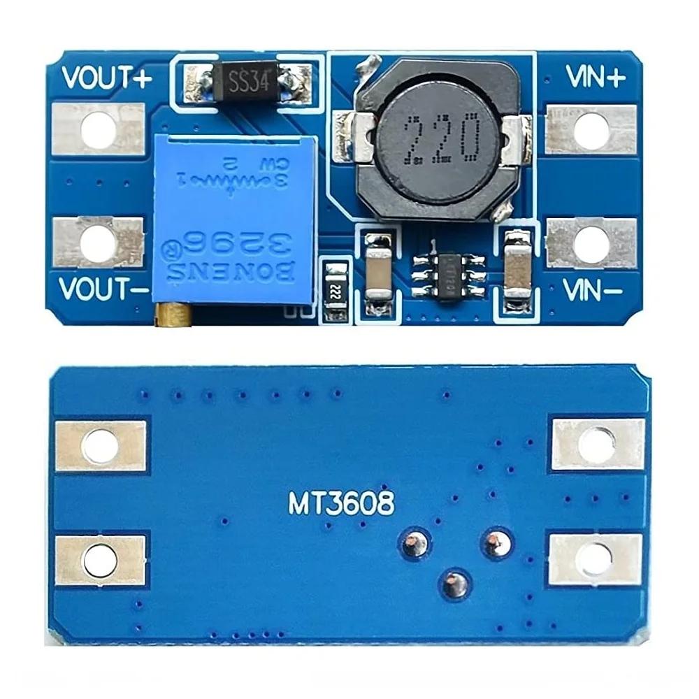 1pcs MT3608 DC-DC Step Up Converter Booster Power Supply Module Boost Step-up Board MAX Output 28V 2A for Arduino Diy Kit