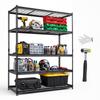 Storage Shelves, 5-Tier 1361 Kg Garage Shelving 153 X 61.2 X 195.8 Cm, for Garage, Basement, Warehouse, Workshop
