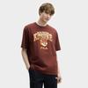 Fila X Maison Kitsune Little Fox T Shirt Unisex Terracotta Red Brown F11U529102FBN