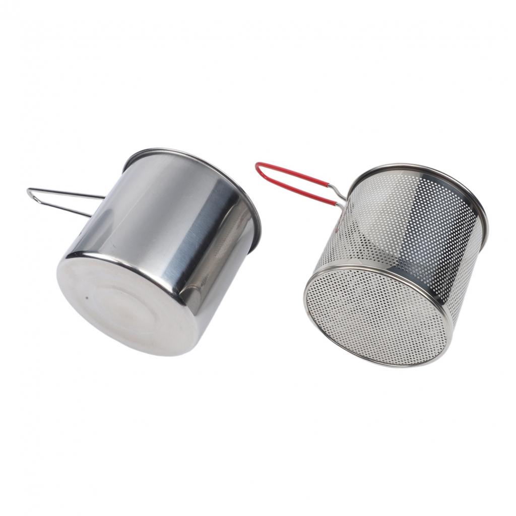 Stainless Frying Pan Deep Fryer Pan Food-grade Stainless Elevated Deep Body