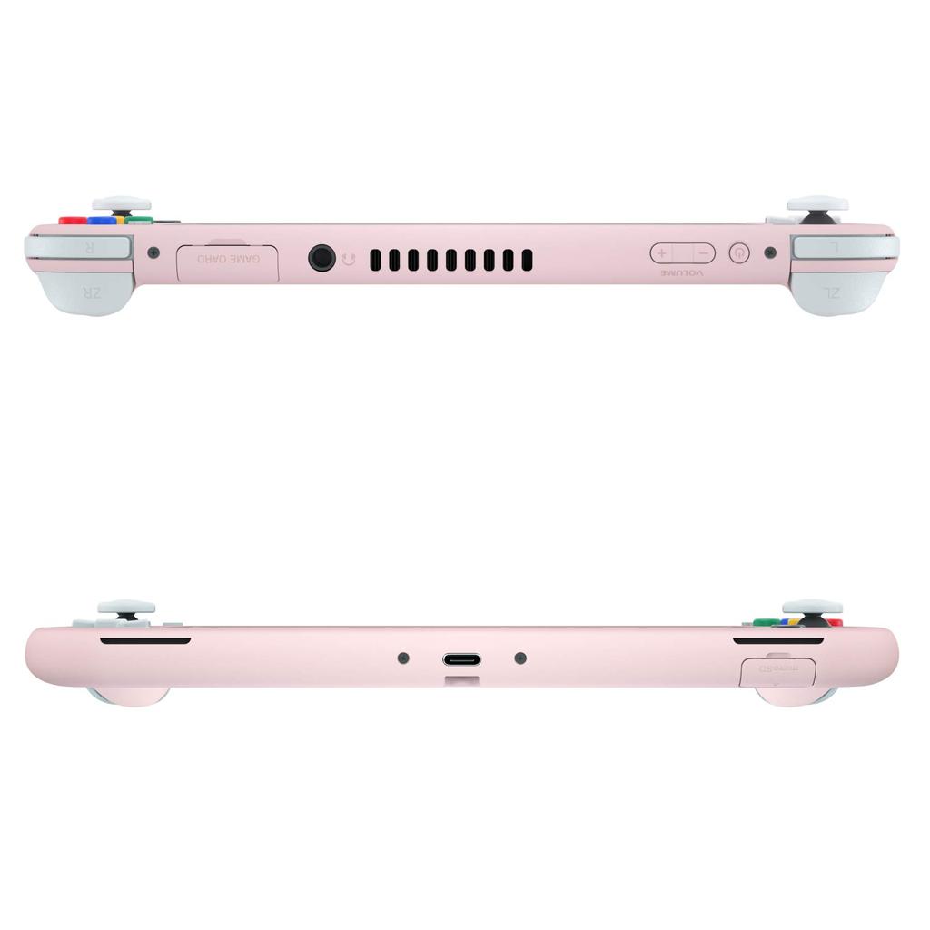 eXtremeRate Custom Case Cover for Switch Nintendo Switch Lite Controller Repair Kit with Pure Color DIY Compatible Case Shell for Switch Lite Blossom