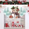 Christmas Outdoor Fan-Shaped Flag Banner Christmas Decor For Home 2026 Cristmas Drop Ornament Xmas Navidad Gift New Year 2027