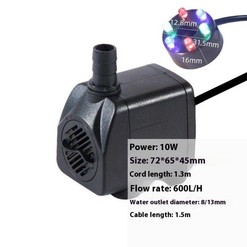 Ultra-Quiet Submersible Water Fountain Pump Filter Fish Pond Aquarium Water Pump Tank Fountain Ac220V