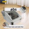 Stainless Steel Cat Litter Box Enclosed Large Cat Toilet Deodorizing Easy To Clean Pet Supplies Anti-corrosion Cat Bedpans