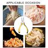 Curved Nose Pliers Tool with Labor Saving Spring Nonslip Grip Kitchen Gadget Accessories For Deboning Chicken, Duck Feet