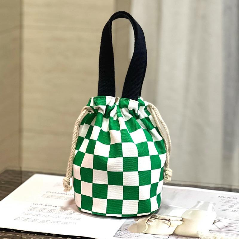 New Canvas Bundle Portable Tote Bag Thermos Cup Braised Cup Protective Bag Thermal Insulation Bucket Bag Handheld Mom Bag