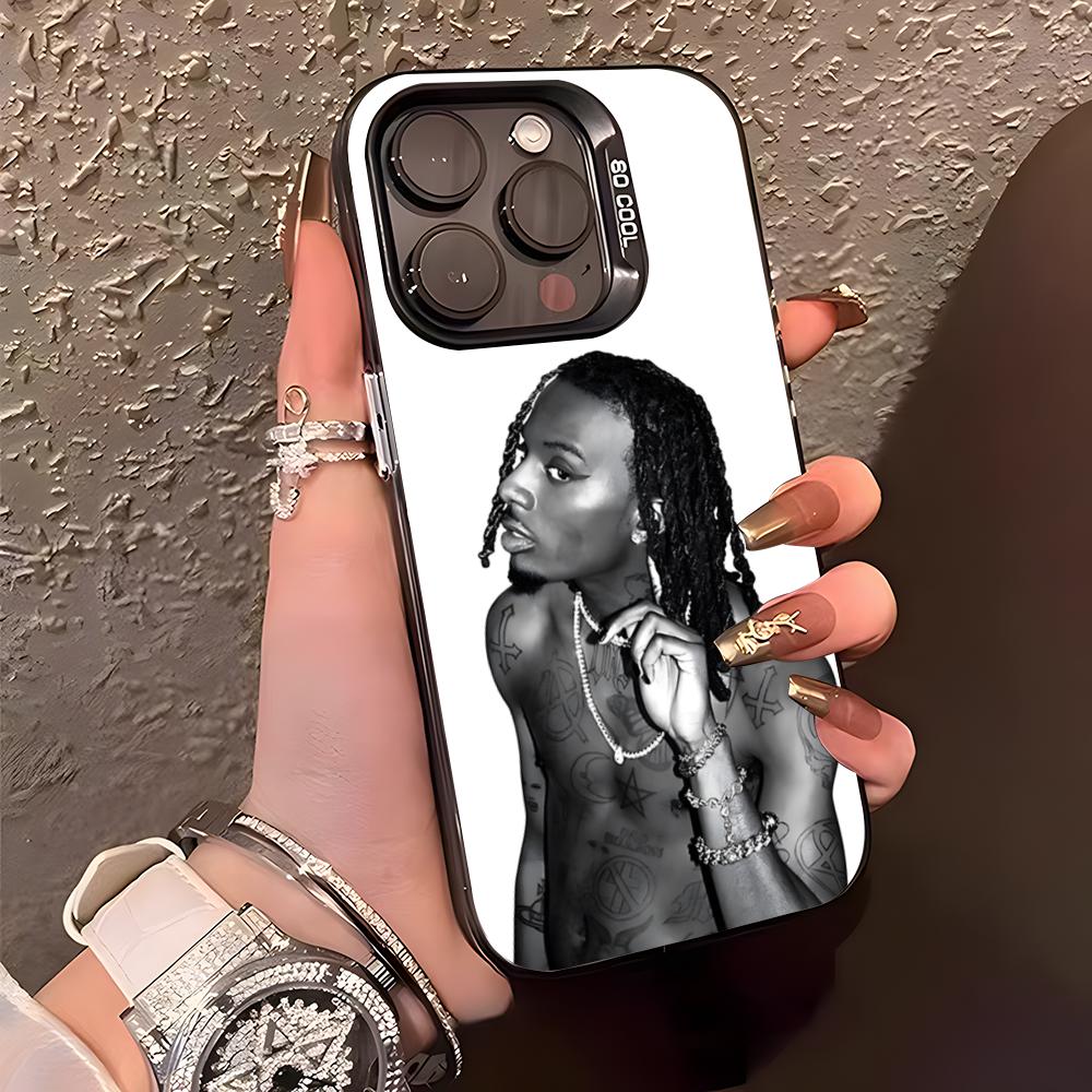 Rap P-Playboi C-Carti Phone Case For IPhone17 Air 16 15 14 Plus 13 12 11 Pro XS Max Silver Black Bumper Case