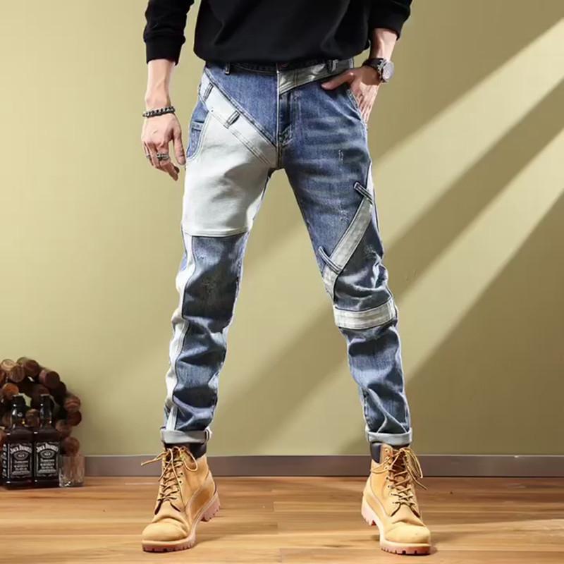Jeans retrò estivi da ragazzo 2024 larghi affusolati