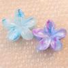 Flower Shaped Hair Claw Clip Resin Marble Texture Gradient Color for Weddings and Parties Daily Use Hair Accessories