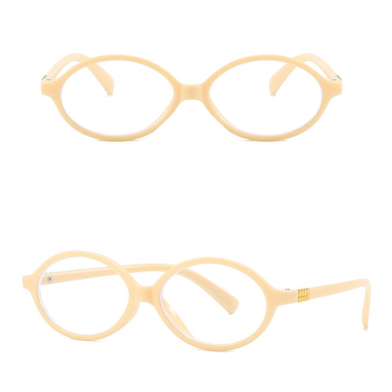 Y2K Retro Oval Frame Anti Blue Light Women's Glasses Sweet Cool Spicy Girl Fashion Leopard Pattern Decorative Glasses