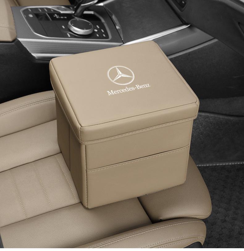 Foldable Multi-functional Car Trash Can & Storage for Mercedes EQS 580/450+ SUV Interior