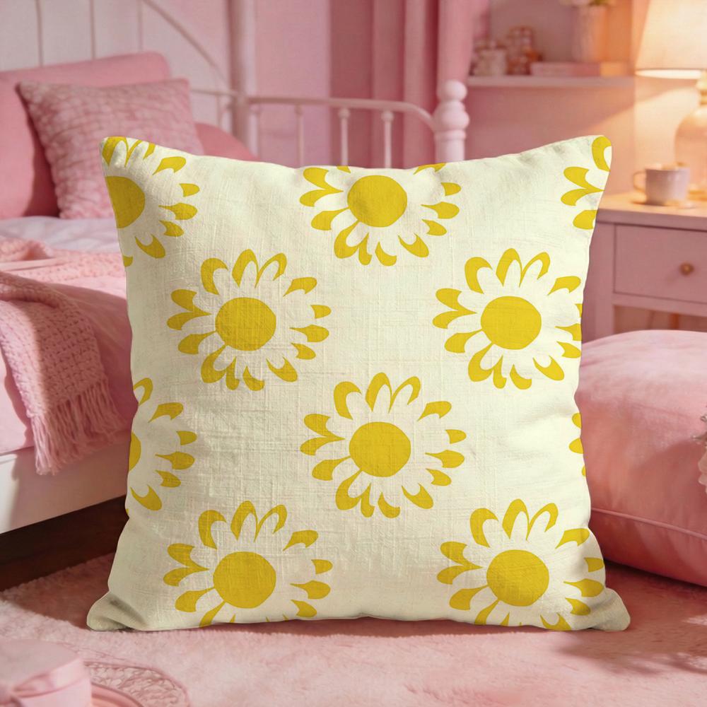 DecordaisyS Cushion Cover Premium Comfort Reversible Pillow Cove Two in One Design for Any Room Car Interior