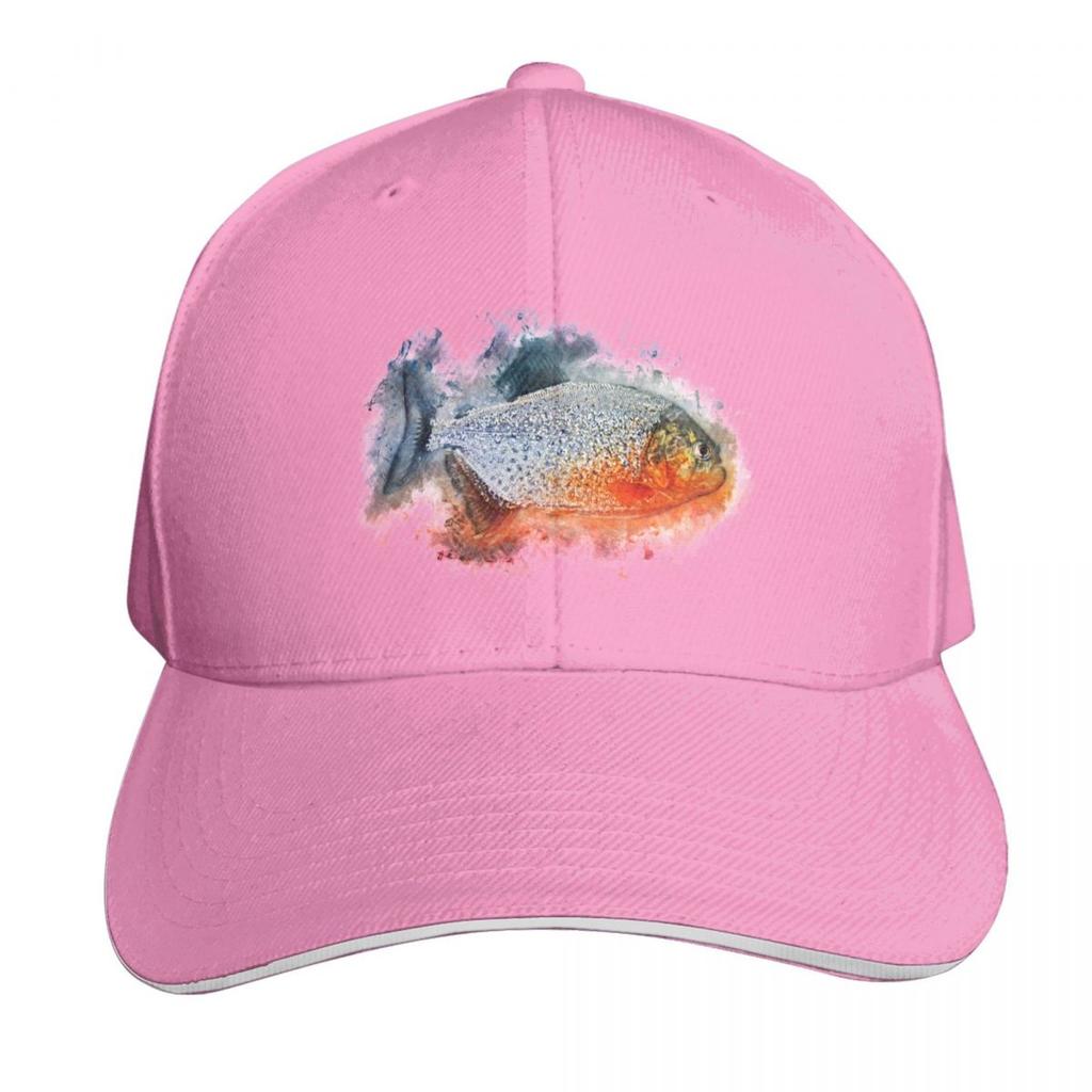 Red piranha Serrasalmus nattereri Baseball Cap Bobble Hat New Hat cute Winter hat Unisexs Luxury Womens