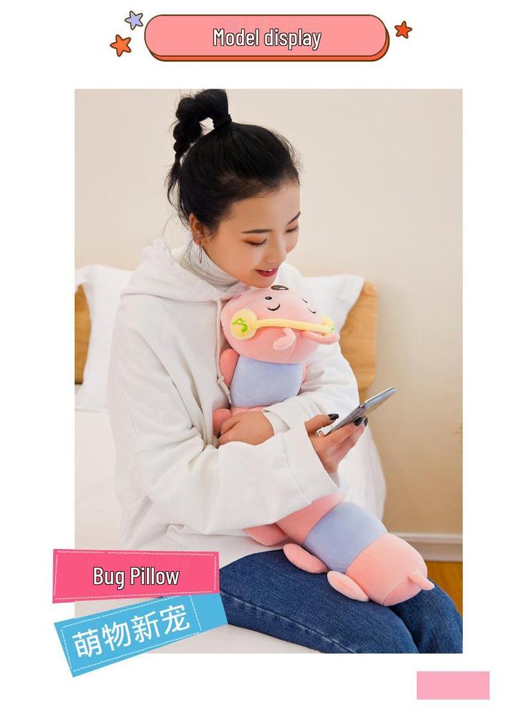 Cute Caterpillar Plush Earphone Pillow - Cozy Sleep Companion