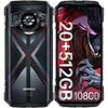 Teléfonos Móviles DOOGEE S118 Android 14, 20 GB RAM + 512 GB ROM Smartphone Helio G99, 10800 mAh(Carga rápida de 33W) , 6.58” FHD+ 120Hz, 50MP+12MP Visión Nocturna