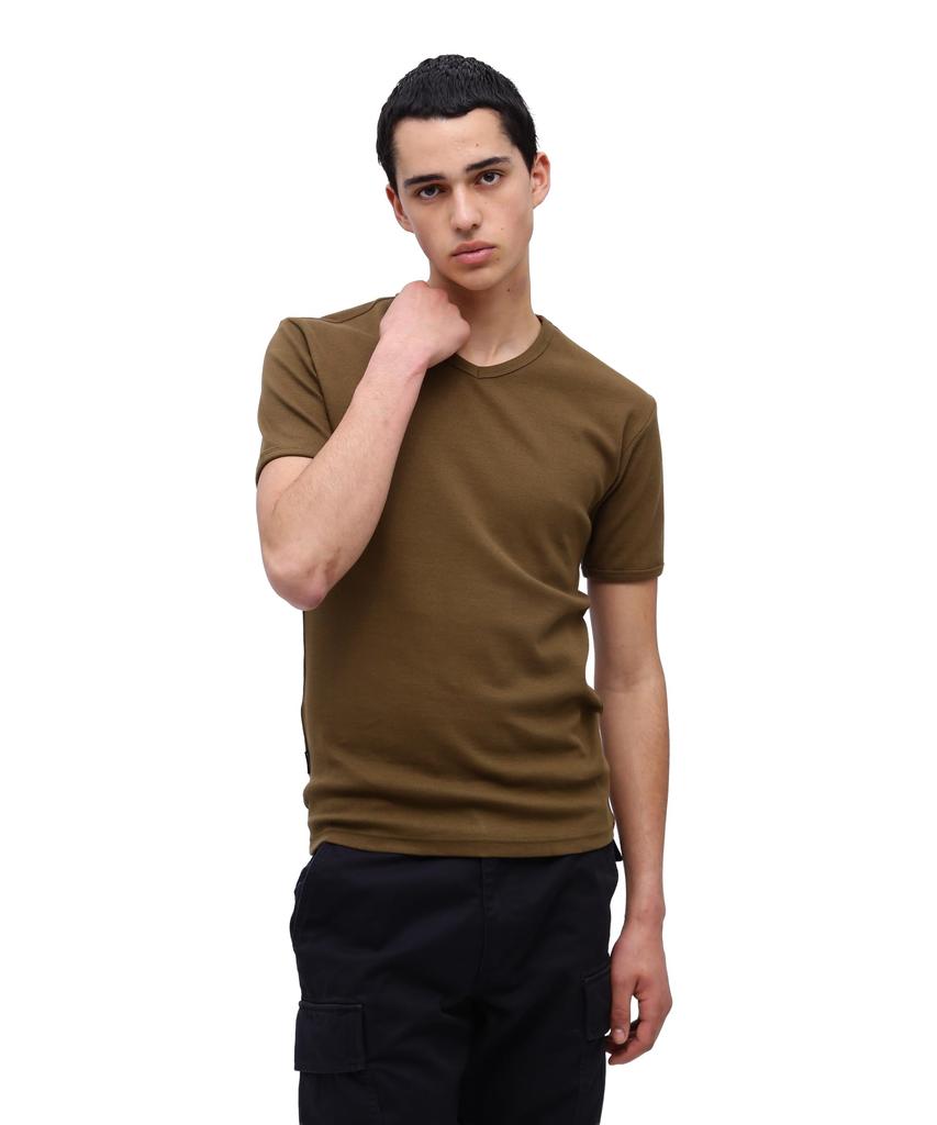 AVIREX DAILY RIB V-NECK TEE 6143501 Men's M Size 075 Olive