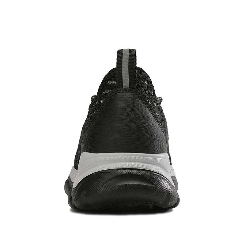Men Work  Boots Non-Slip Puncture Kevlar Bottom Fashion  Shoes Waterproof Steel Toe Boots 7773 Black/Grey Size 39-46