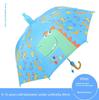 Children's Umbrella for Boys and Girls, Kindergarten and Primary School Students, Cartoon Black Plastic Sun Protection, Dual-Use for Sun and Rain