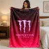 Flanelová deka s potiskem Monster Energy Útulná teplá plyšová přehozová deka na postel pohovku gauč pro vnitřní domácí použití