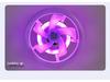 LED RGB Ceiling Fan Light with Remote Control, E27 Base, Dimmable, 360° Rotation for Bedroom