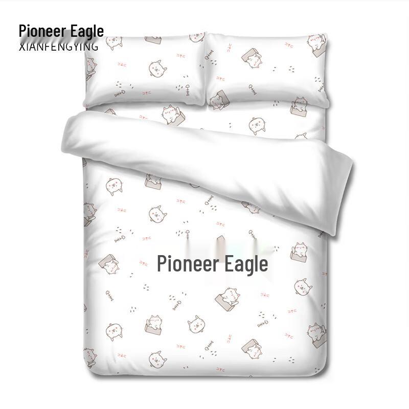 XIANFENGYING Одноразовый набор постельного белья для путешествий и отелей, 4 предмета, для двуспальной кровати