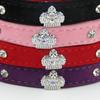 Winter Casual New Year's Pet Cat Collar Crown Diamond + Mi Rivet Flannel Small and Medium Scarf Rope